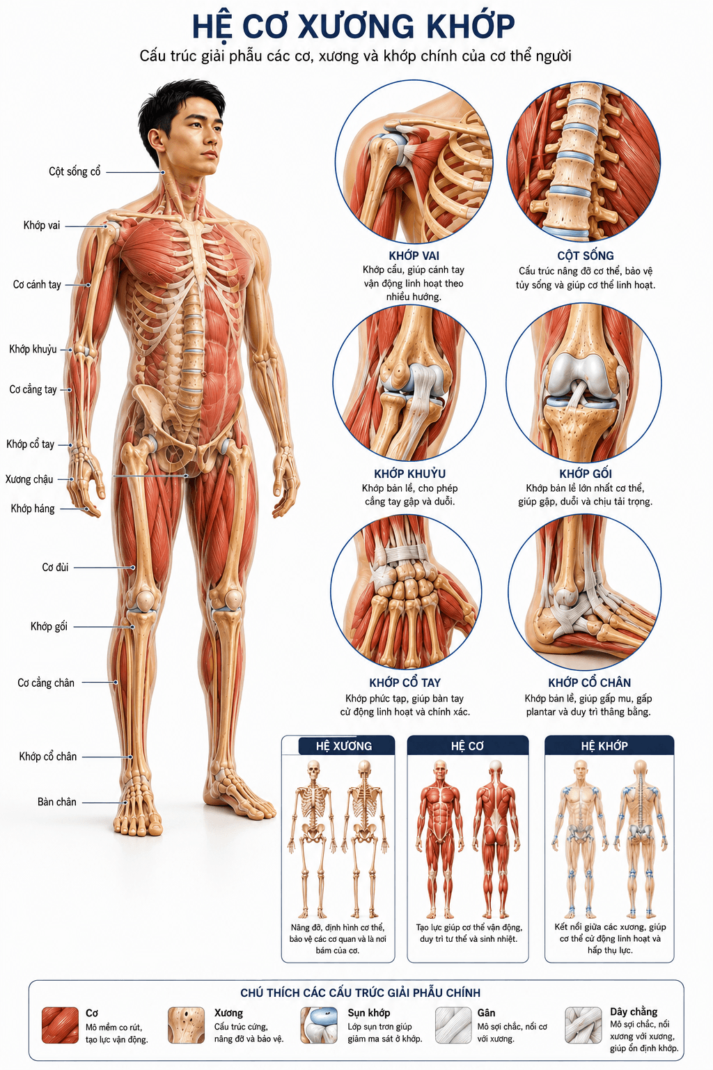 Giải phẫu vùng tổn thương — Hệ Vận Động