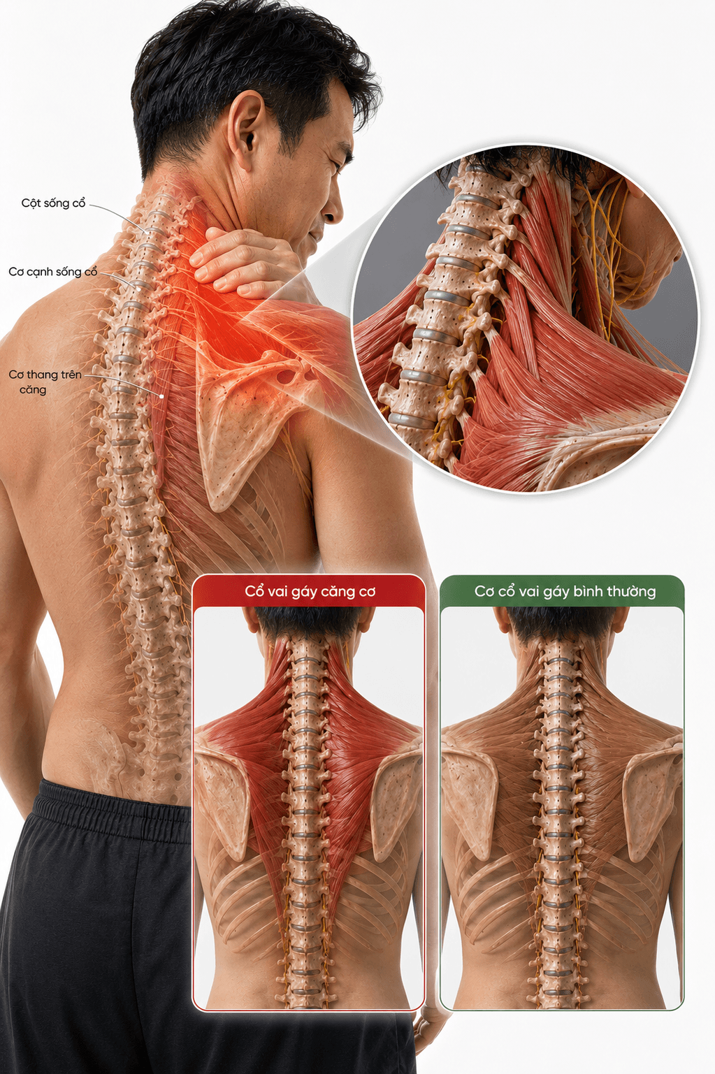 Giải phẫu vùng tổn thương — Vùng Thường Đau